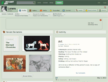 Tablet Screenshot of lunans.deviantart.com