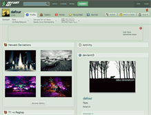 Tablet Screenshot of dafour.deviantart.com