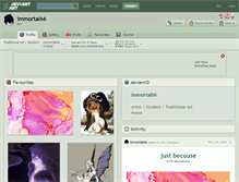 Tablet Screenshot of immortal66.deviantart.com