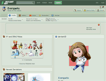 Tablet Screenshot of eversparks.deviantart.com