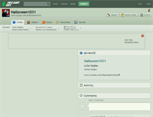 Tablet Screenshot of halloween1031.deviantart.com