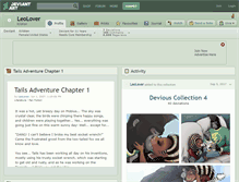 Tablet Screenshot of leolover.deviantart.com