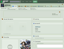 Tablet Screenshot of dethtree.deviantart.com