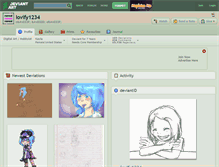 Tablet Screenshot of lovify1234.deviantart.com