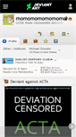 Mobile Screenshot of momomomomomomo.deviantart.com