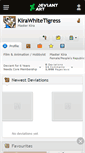 Mobile Screenshot of kirawhitetigress.deviantart.com