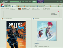 Tablet Screenshot of m-u-h-a.deviantart.com