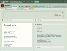 Tablet Screenshot of leplume.deviantart.com