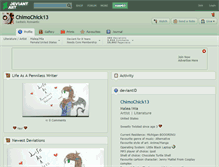 Tablet Screenshot of chimochick13.deviantart.com