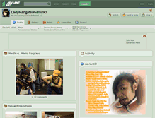 Tablet Screenshot of ladymangatsugallia90.deviantart.com