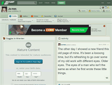 Tablet Screenshot of ja-mes.deviantart.com