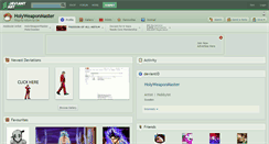 Desktop Screenshot of holyweaponmaster.deviantart.com