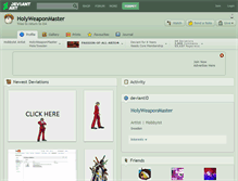 Tablet Screenshot of holyweaponmaster.deviantart.com