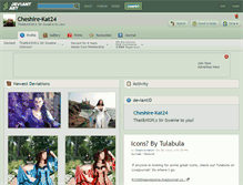 Tablet Screenshot of cheshire-kat24.deviantart.com
