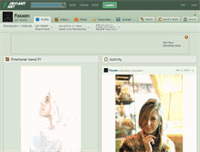 Tablet Screenshot of foxxen.deviantart.com