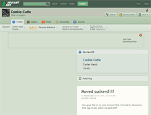 Tablet Screenshot of cookie-cutie.deviantart.com