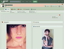 Tablet Screenshot of katedoll666.deviantart.com