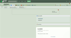 Desktop Screenshot of mecharm.deviantart.com
