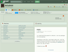 Tablet Screenshot of disrhythmic.deviantart.com