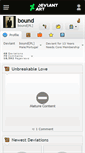 Mobile Screenshot of bound.deviantart.com