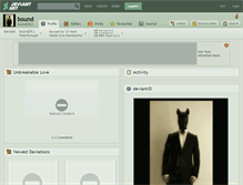 Tablet Screenshot of bound.deviantart.com