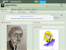 Tablet Screenshot of angelenchantress.deviantart.com