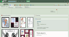 Desktop Screenshot of girlofink.deviantart.com
