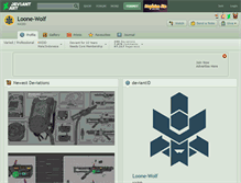 Tablet Screenshot of loone-wolf.deviantart.com