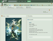 Tablet Screenshot of eva1.deviantart.com