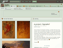 Tablet Screenshot of gladivs.deviantart.com