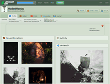 Tablet Screenshot of modestmaniac.deviantart.com