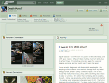 Tablet Screenshot of death-pony7.deviantart.com