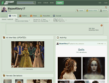 Tablet Screenshot of blazeofglory17.deviantart.com