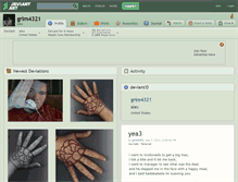 Tablet Screenshot of grim4321.deviantart.com