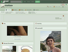 Tablet Screenshot of amaltheea.deviantart.com