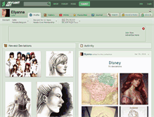 Tablet Screenshot of ellyanna.deviantart.com