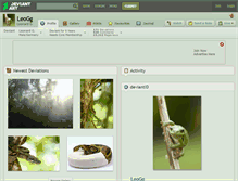 Tablet Screenshot of leogg.deviantart.com