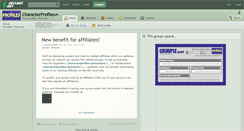 Desktop Screenshot of characterprofiles.deviantart.com