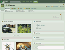 Tablet Screenshot of evil-girl-genius.deviantart.com