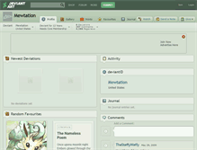 Tablet Screenshot of mewtation.deviantart.com