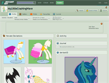 Tablet Screenshot of mylittlecrashingwave.deviantart.com