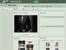 Tablet Screenshot of mcrxxa7x.deviantart.com