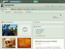 Tablet Screenshot of laurionstudio.deviantart.com