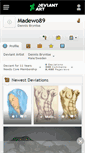 Mobile Screenshot of madewo89.deviantart.com