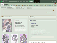 Tablet Screenshot of eevee28.deviantart.com