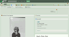 Desktop Screenshot of cadet.deviantart.com