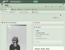 Tablet Screenshot of cadet.deviantart.com