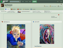 Tablet Screenshot of beckhanson.deviantart.com