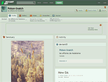 Tablet Screenshot of poison-snatch.deviantart.com