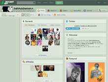 Tablet Screenshot of joshhutcherson.deviantart.com